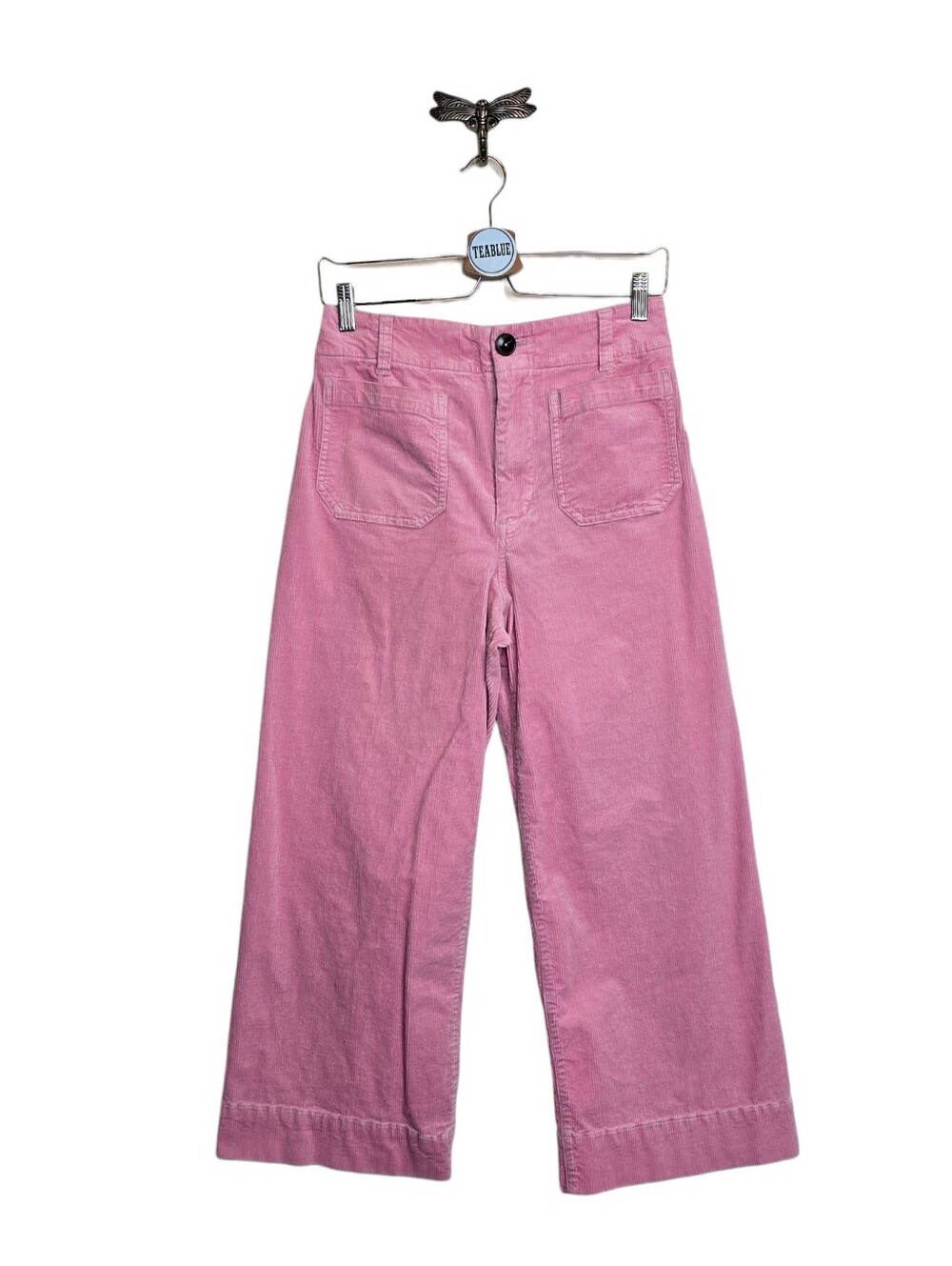 Maeve Colette Corduroy Crop Wide-Leg Pants 28 - Picture 2 of 12